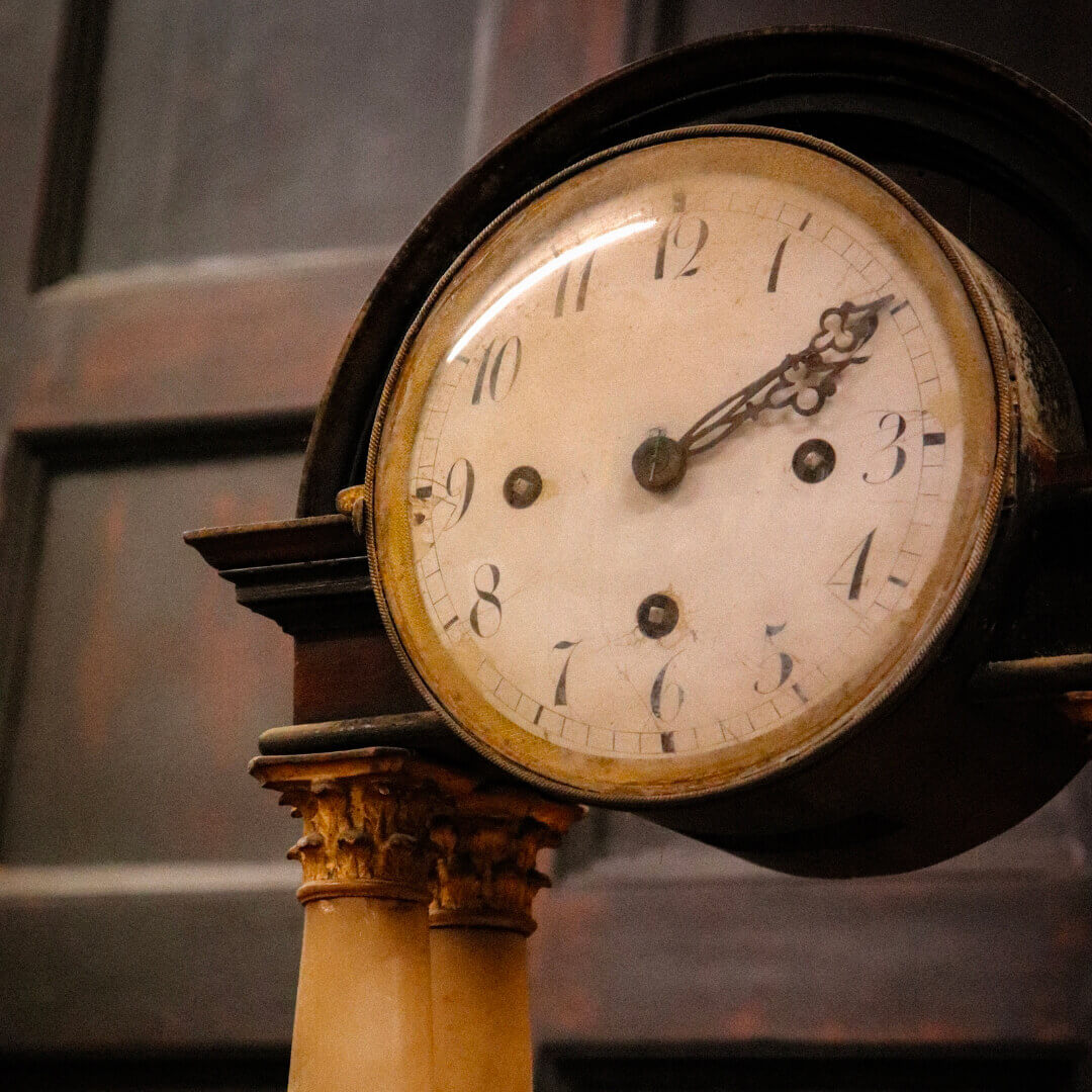 Quadrante di un orologio antico